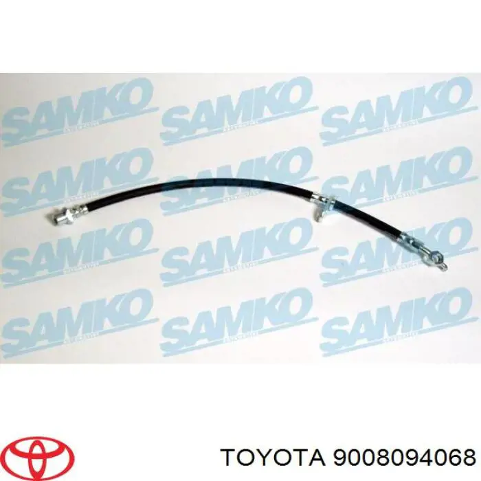 Tubo flexible de frenos delantero derecho 9008094068 Toyota