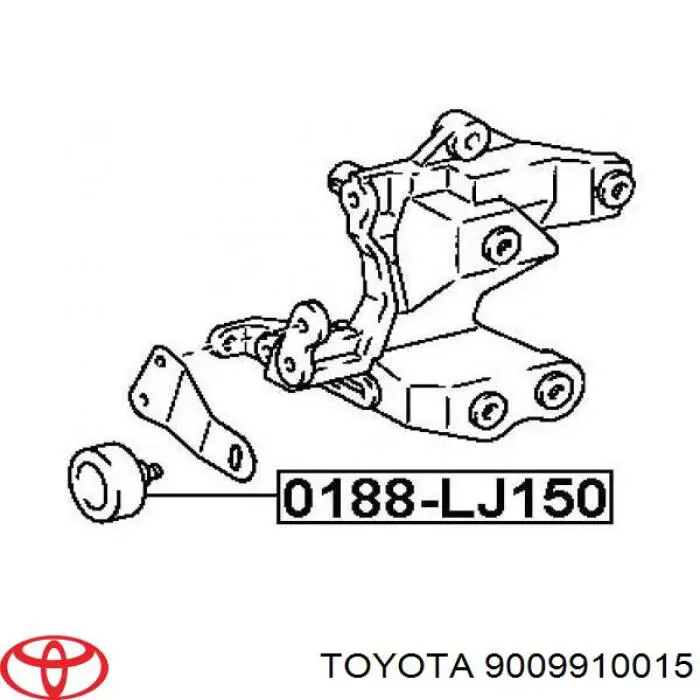 9009910015 Toyota Подшипник для генератора