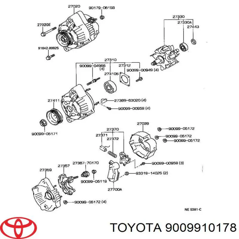 Купить ABE9026KOYO AS/Auto Storm Подшипники генератора