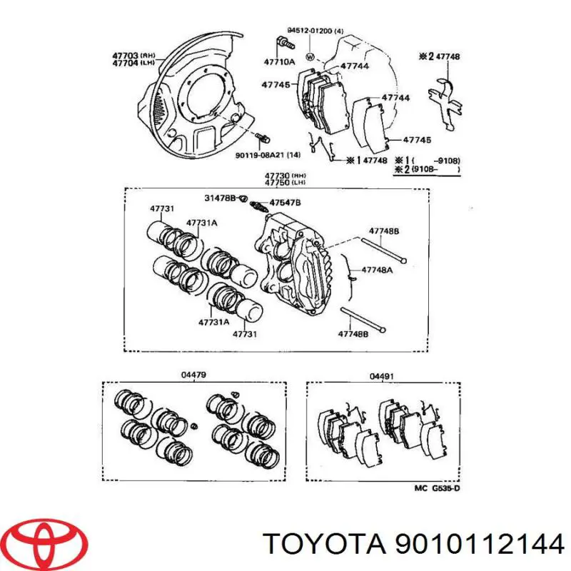 9010112144 Toyota 