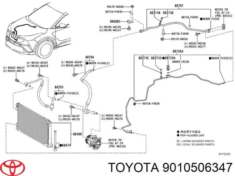  Toyota 9010506347 цена, от 1.23 USD