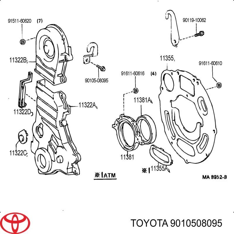  9010508095 Toyota