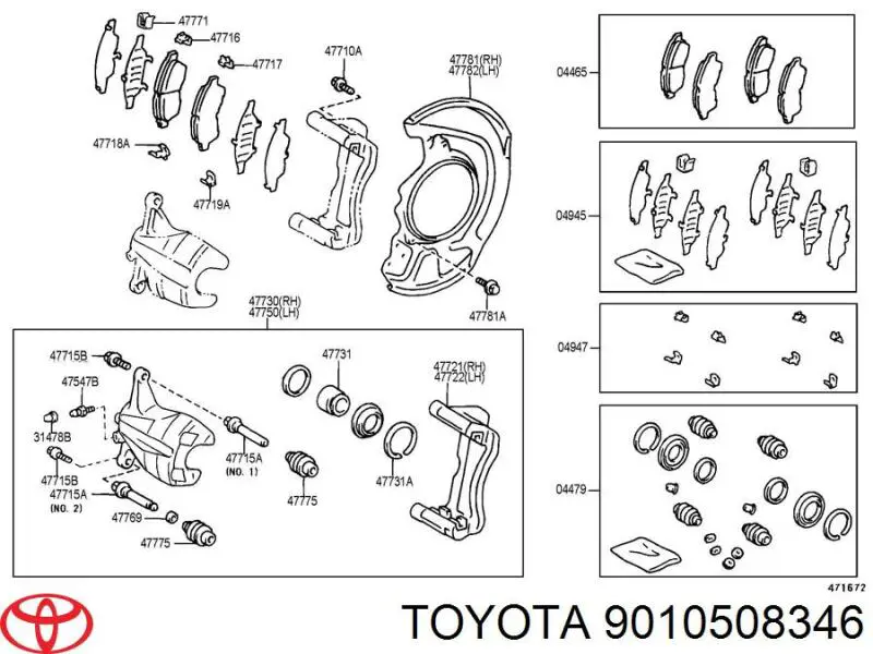  Toyota 9010508346 цена, от 1.12 USD