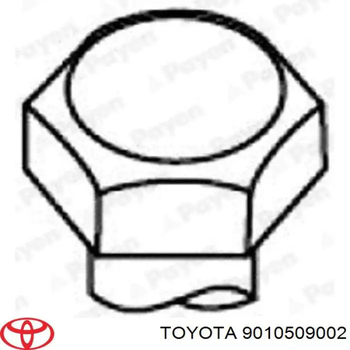 Болт головки блока цилиндров, ГБЦ Toyota 9010509002 цена, от 16.19 USD