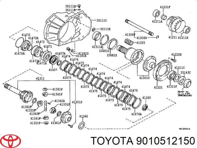  9010512150 Toyota