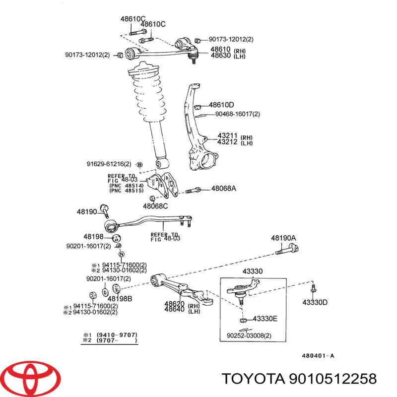  9010512258 Toyota