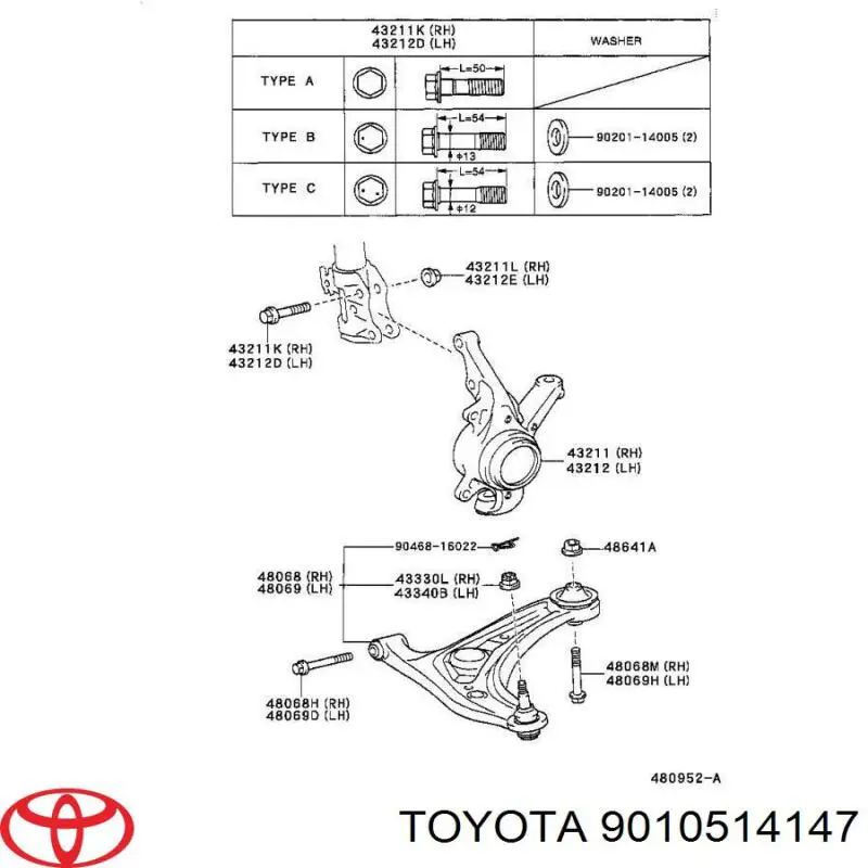 9010514147 Toyota 