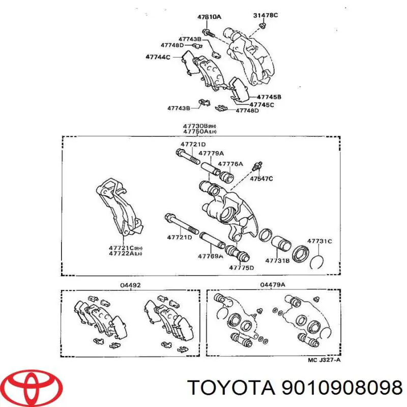 9010908098 Toyota 