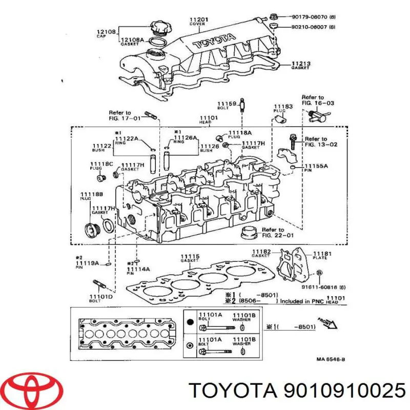 Болт головки блока цилиндров, ГБЦ Toyota 9010910025 цена, от 3.12 USD