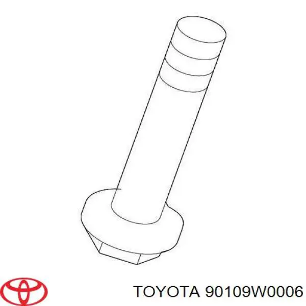 Болт выхлопной системы (глушителя) 90109W0006 Toyota