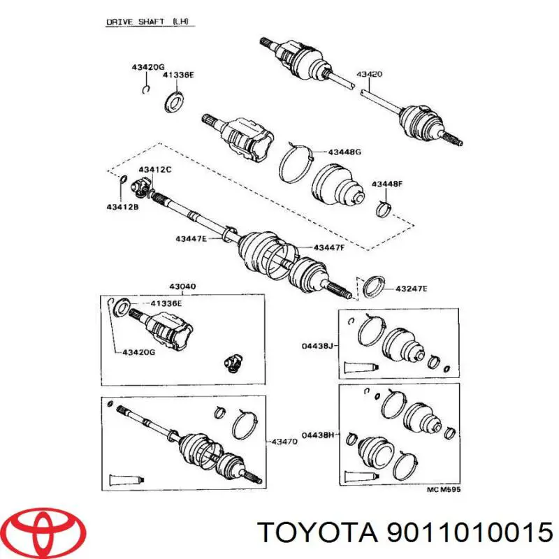  Toyota 9011010015 цена, от 1.04 USD