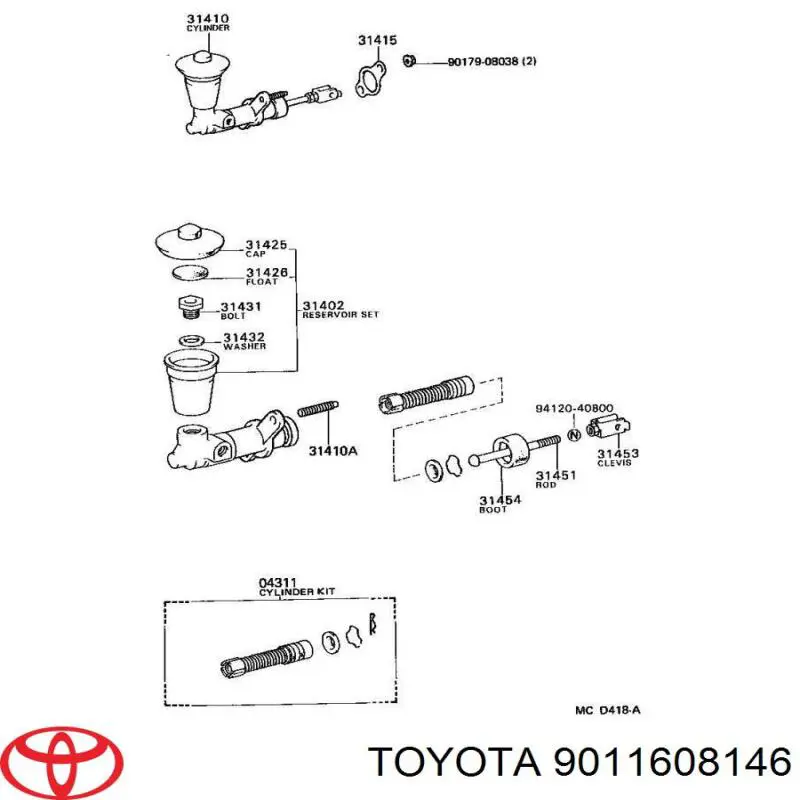  9011608146 Toyota