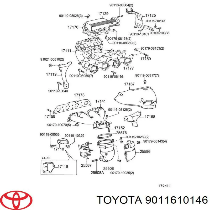 9011610146 Toyota 