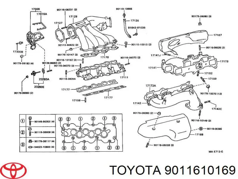 Купить 9011610169 Toyota 