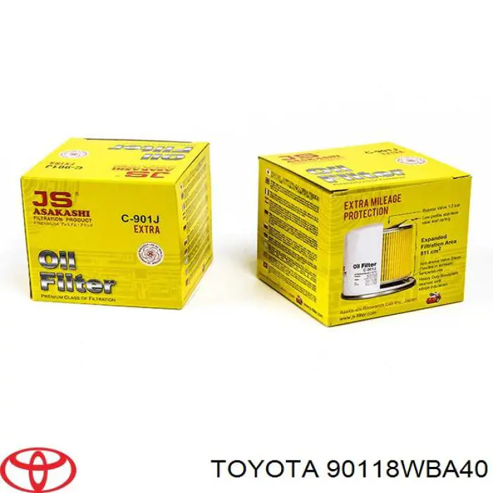 Купить 90118WBA40 Toyota Фильтр центробежный очистки масла