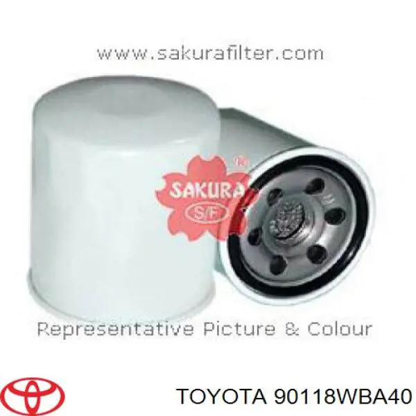 Масляный фильтр 90118WBA40 Toyota