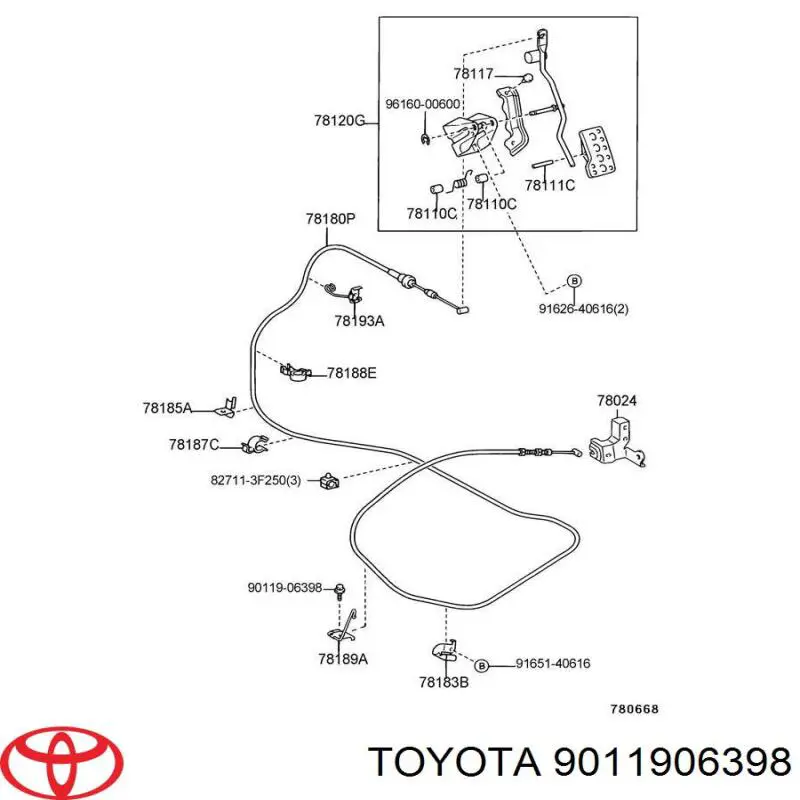 9011906398 Toyota 