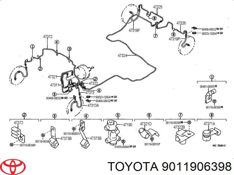  Toyota 9011906398 цена, от 1.05 USD