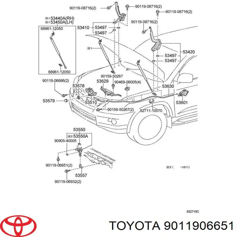  Toyota 9011906651 цена, от 0.99 USD