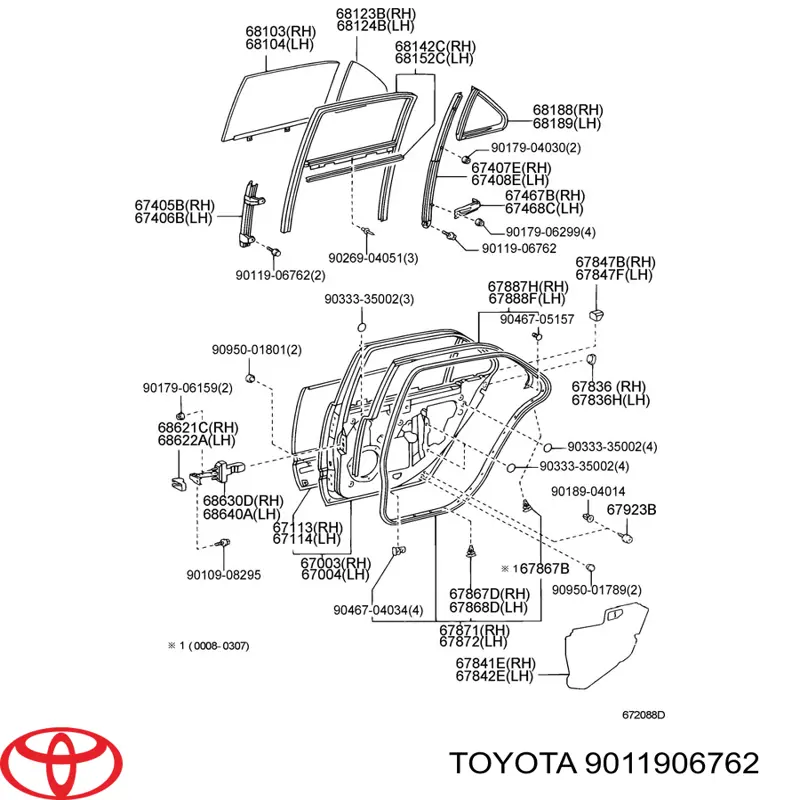 9011906762 Toyota 