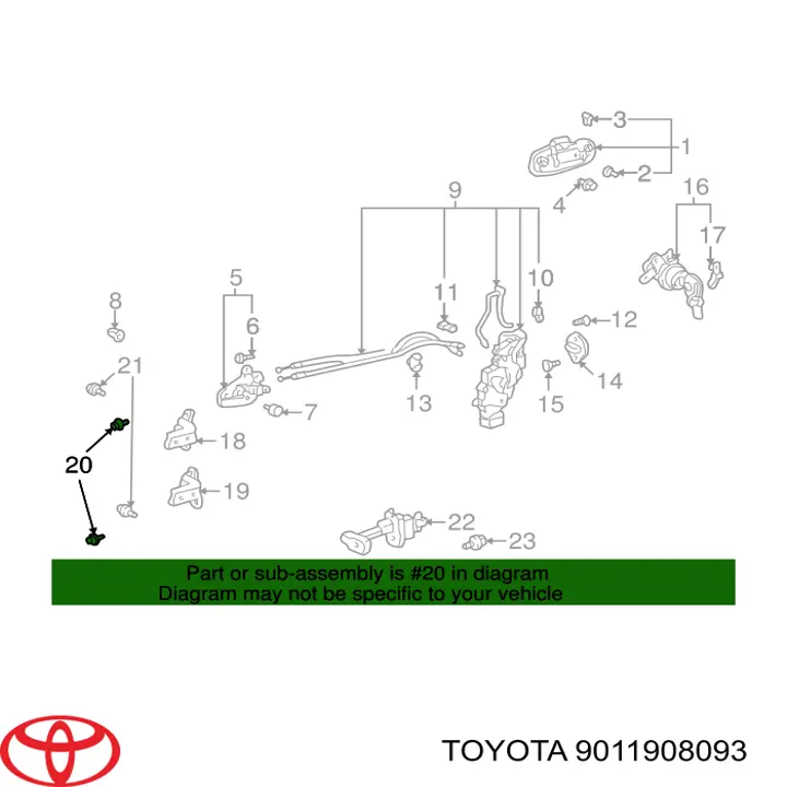 Купить 9011908093 Toyota 