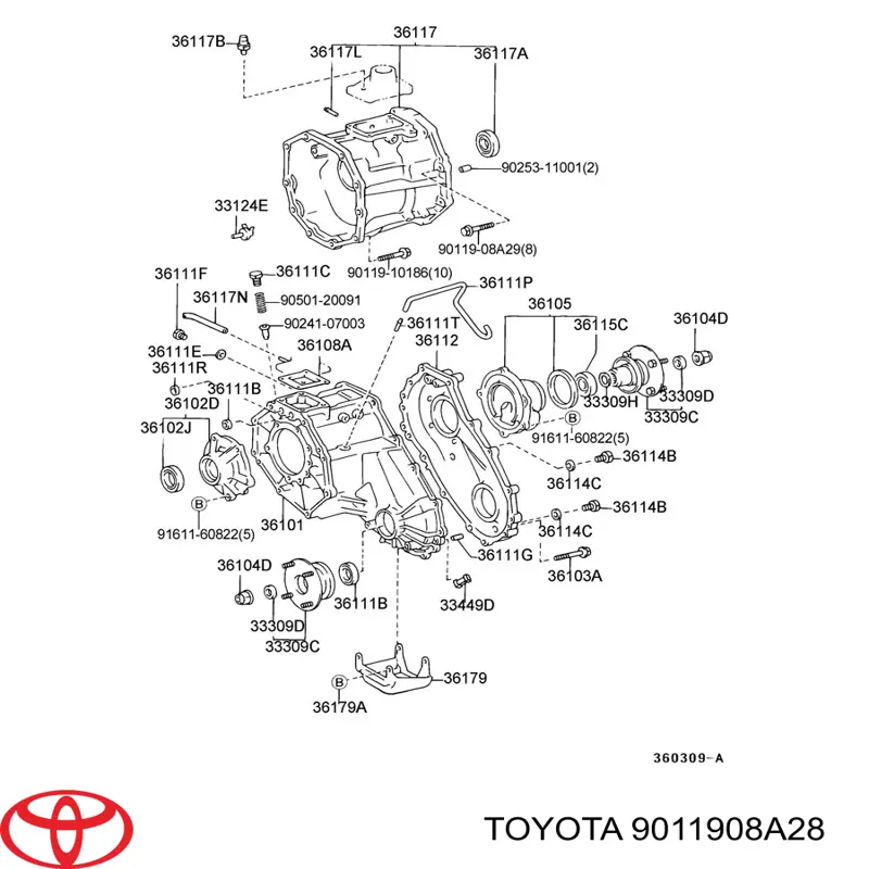  9011908A28 Toyota