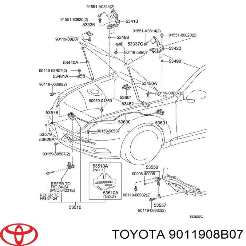  9011908B07 Toyota