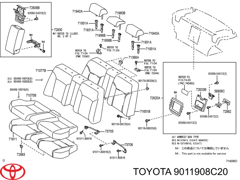 9011908C20 Toyota 