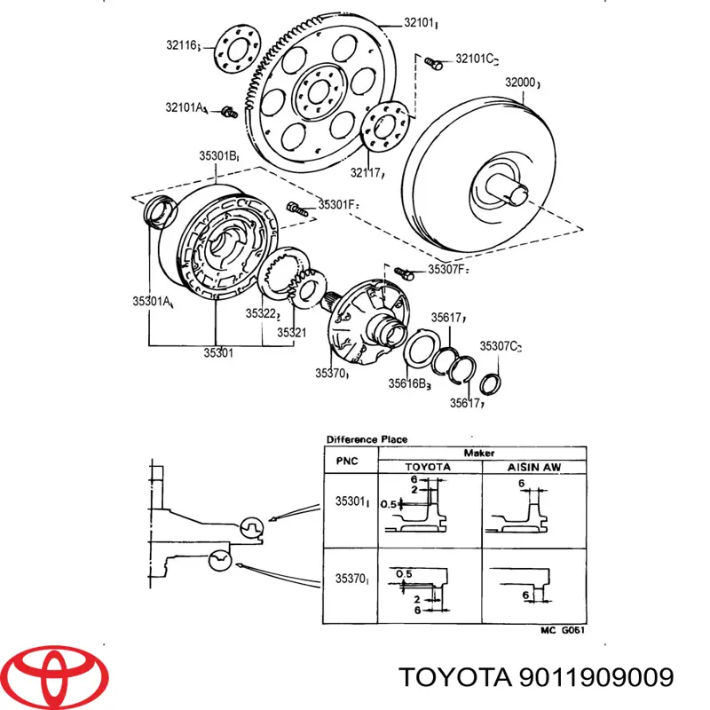  9011909009 Toyota