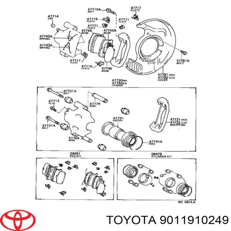  Toyota 9011910249 цена, от 5.84 USD