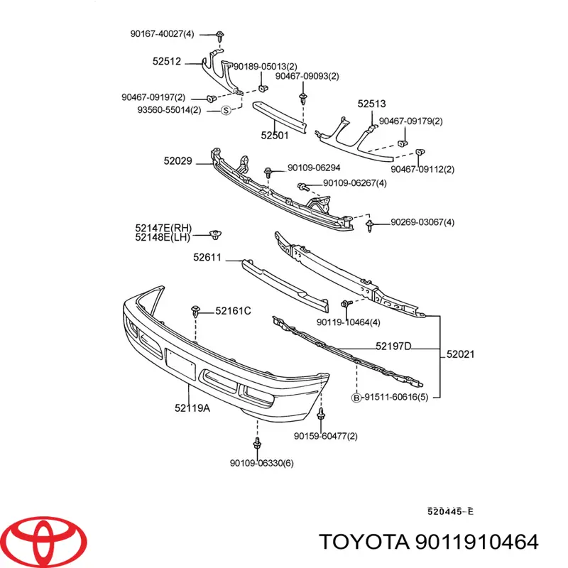 Купить 9011910464 Toyota 