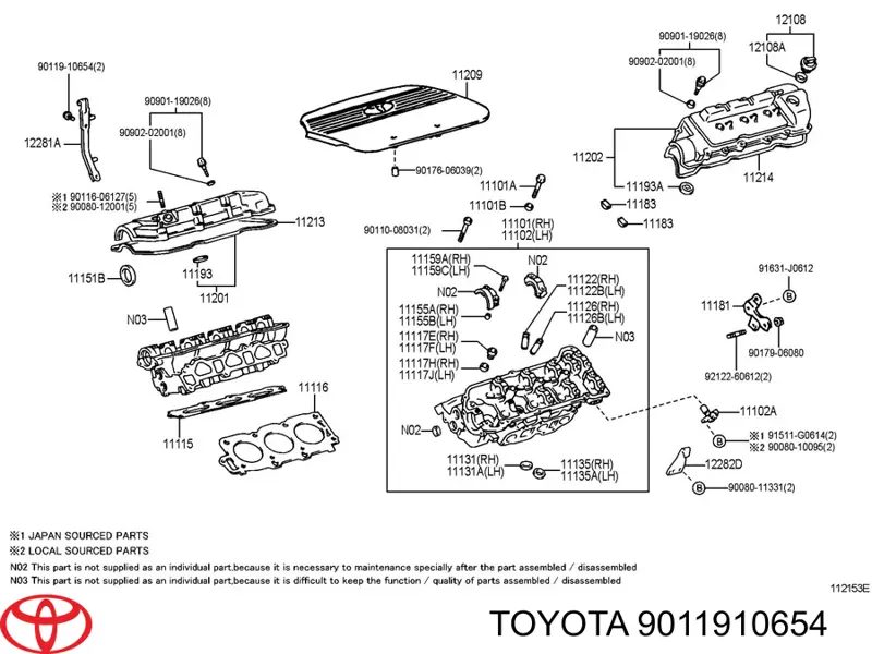  9011910654 Toyota