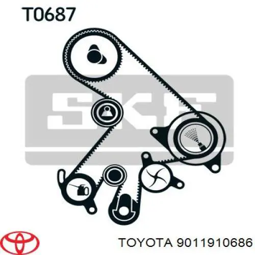  Toyota 9011910686 цена, от 1.47 USD