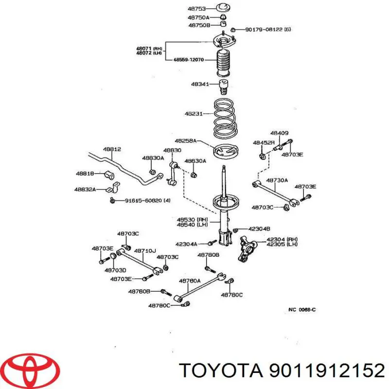 9011912152 Toyota 