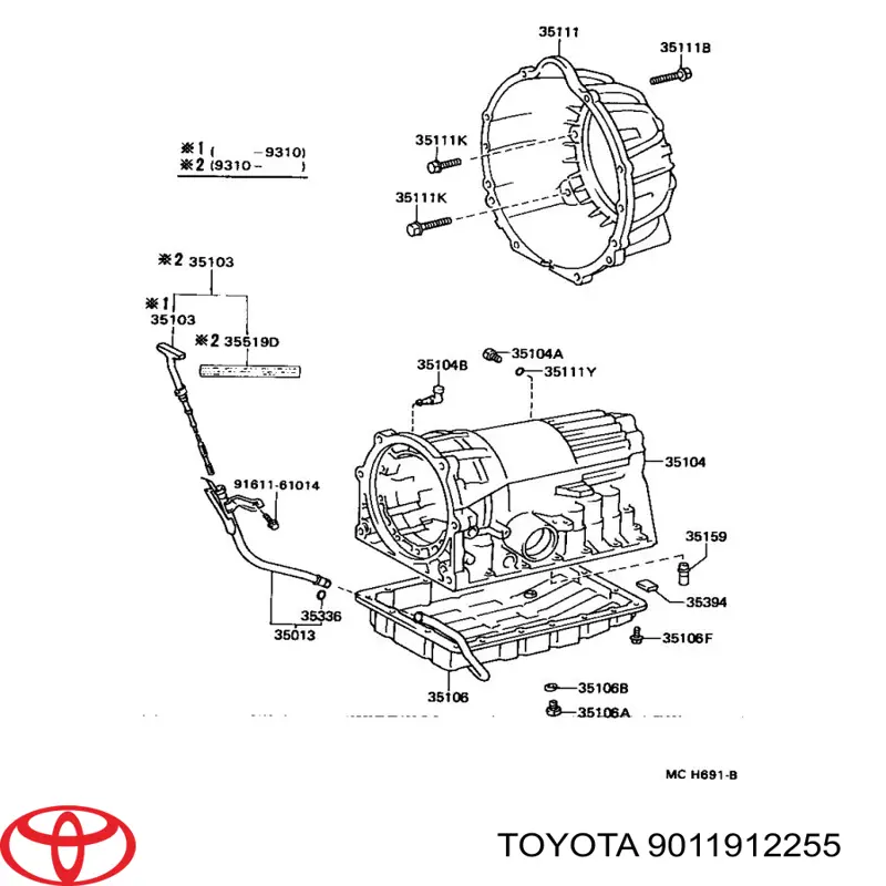 9011912255 Toyota 