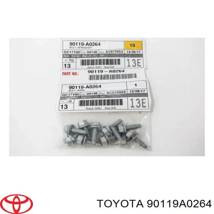  Toyota 90119A0264 цена, от 0.92 USD