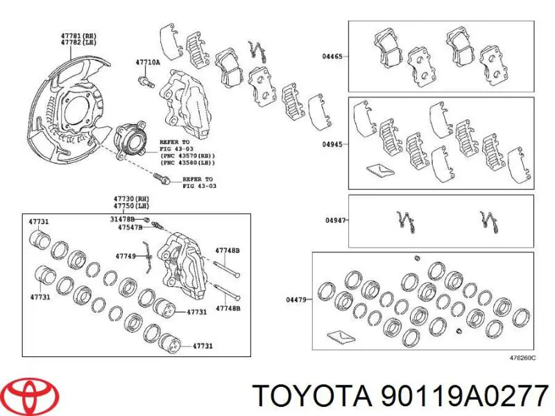  90119A0277 Toyota