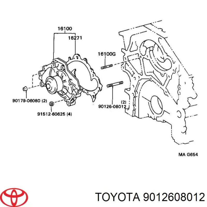  9012608012 Toyota