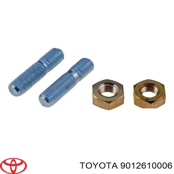 Parafuso (prego) de tubo coletor de escape para Toyota Land Cruiser (J10)