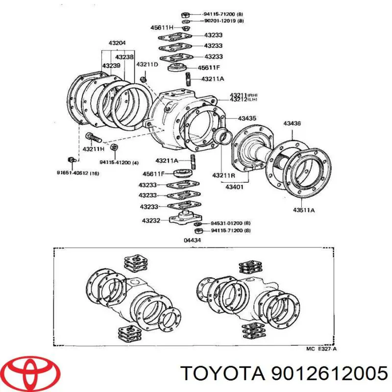  9012612005 Toyota