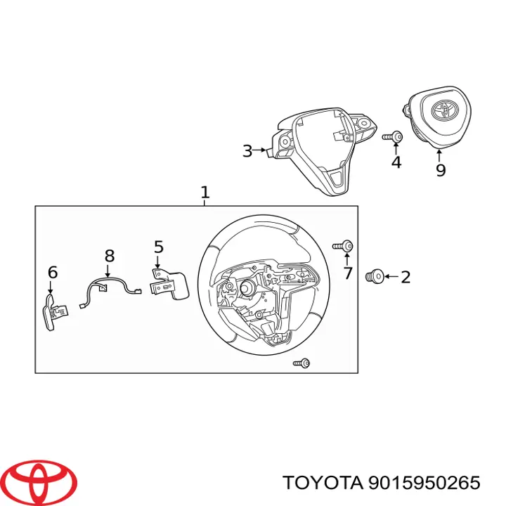  Toyota 9015950265 цена, от 1.17 USD