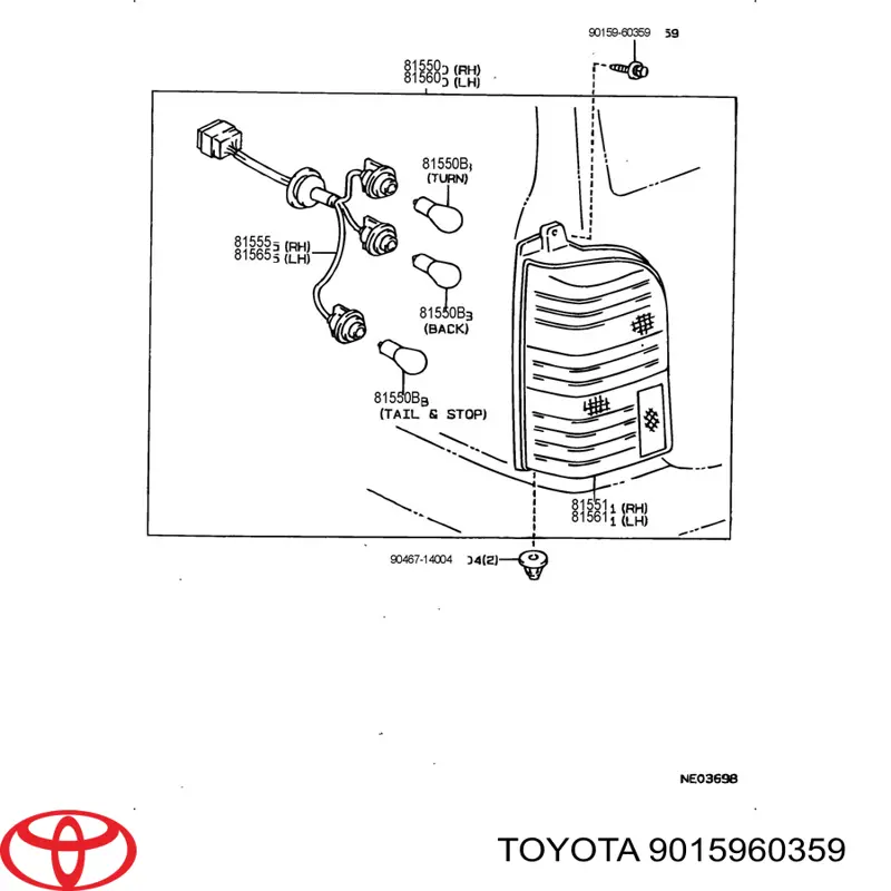 9015960359 Toyota 