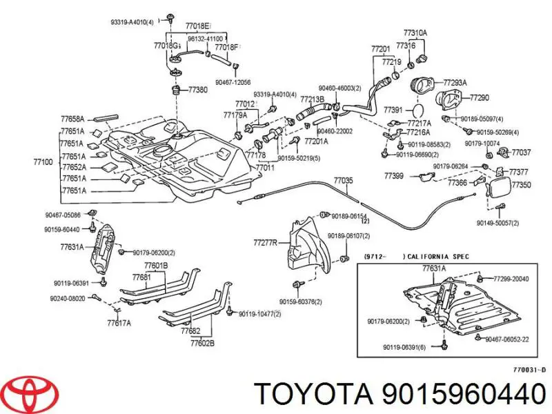  Toyota 9015960440 цена, от 1.16 USD
