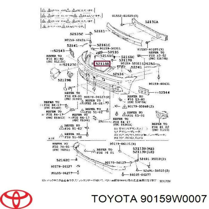  90159W0007 Toyota