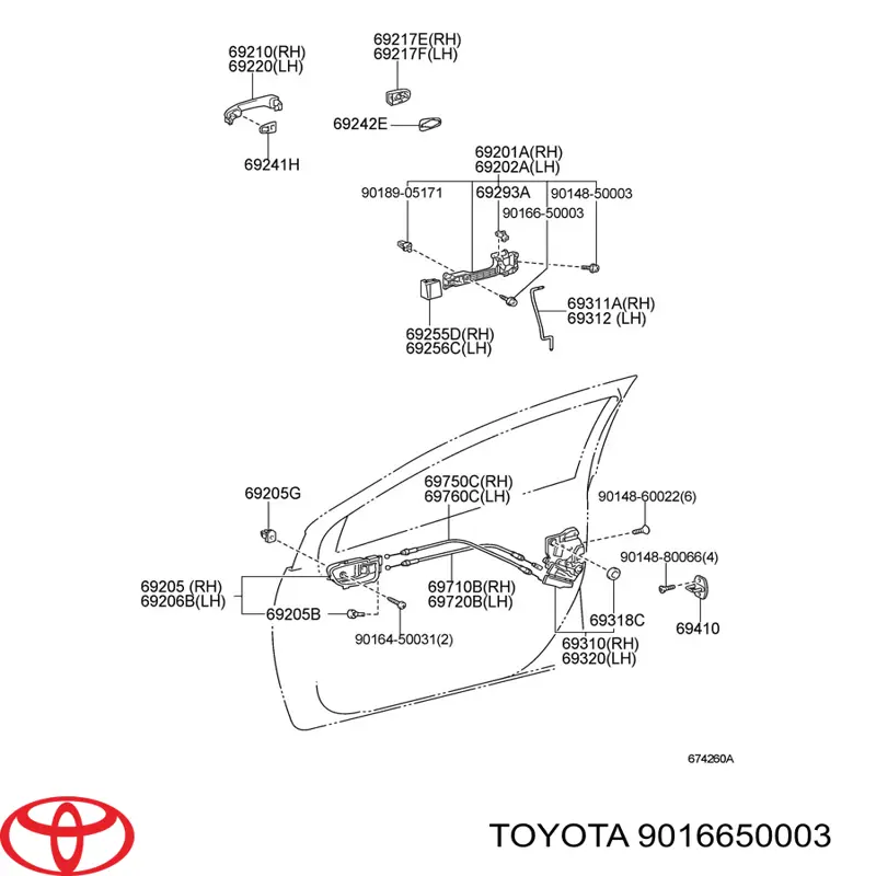  Toyota 9016650003 цена, от 1.75 USD