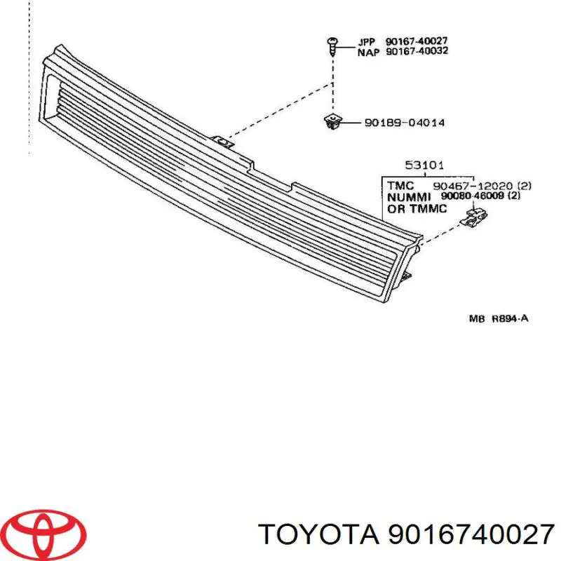  9016740027 Toyota