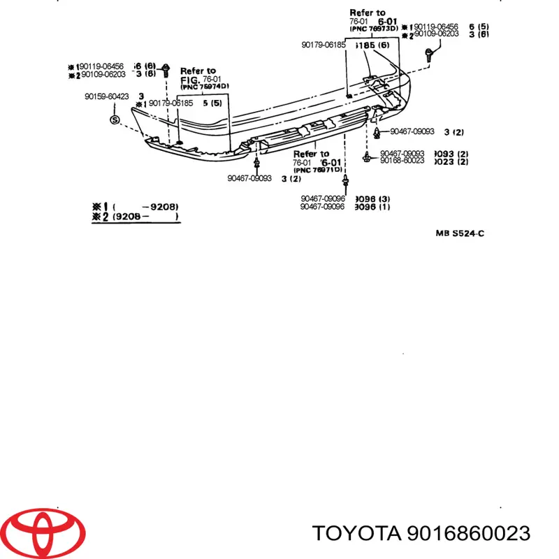  9016860023 Toyota