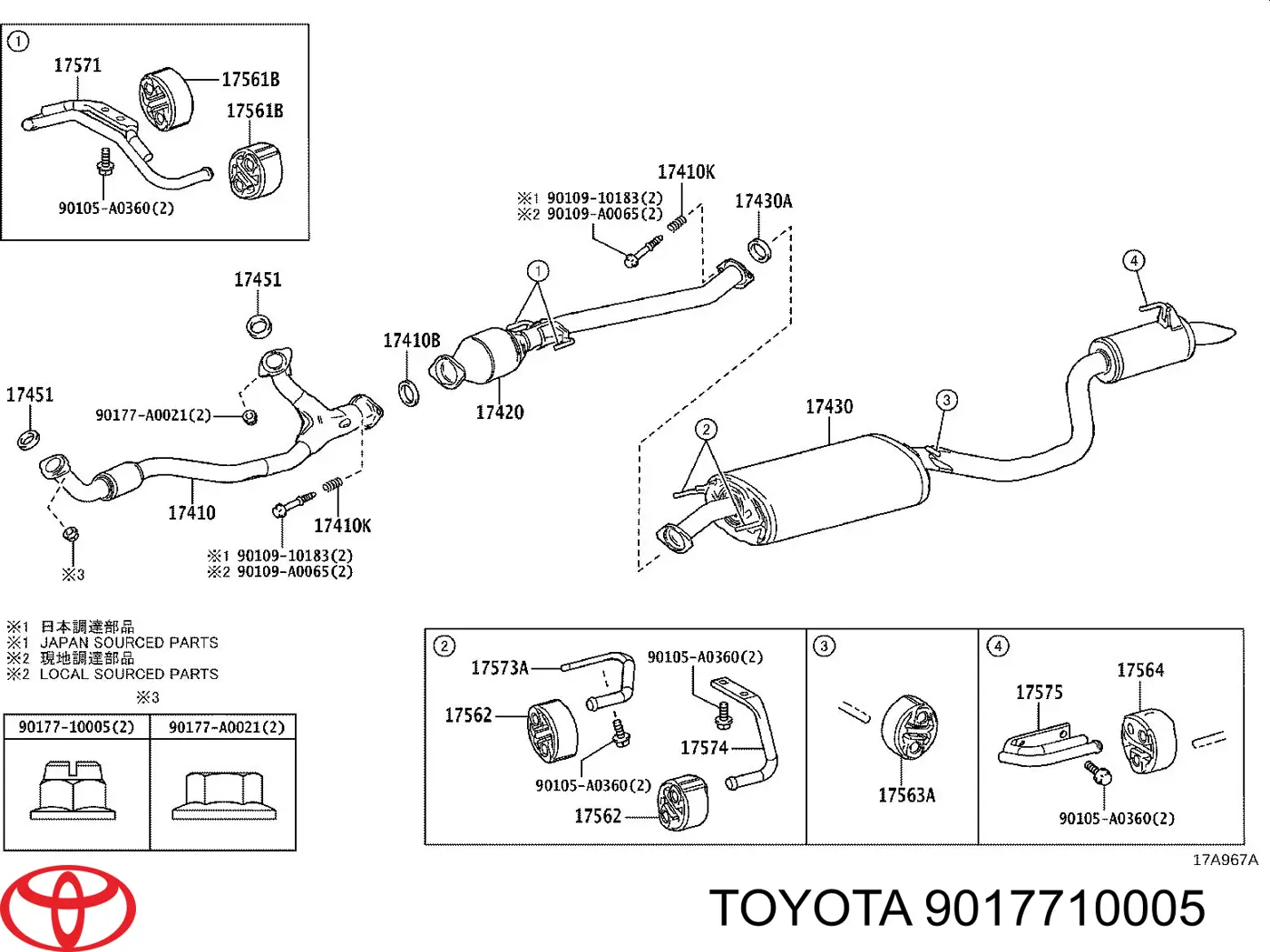 9017710005 Toyota 