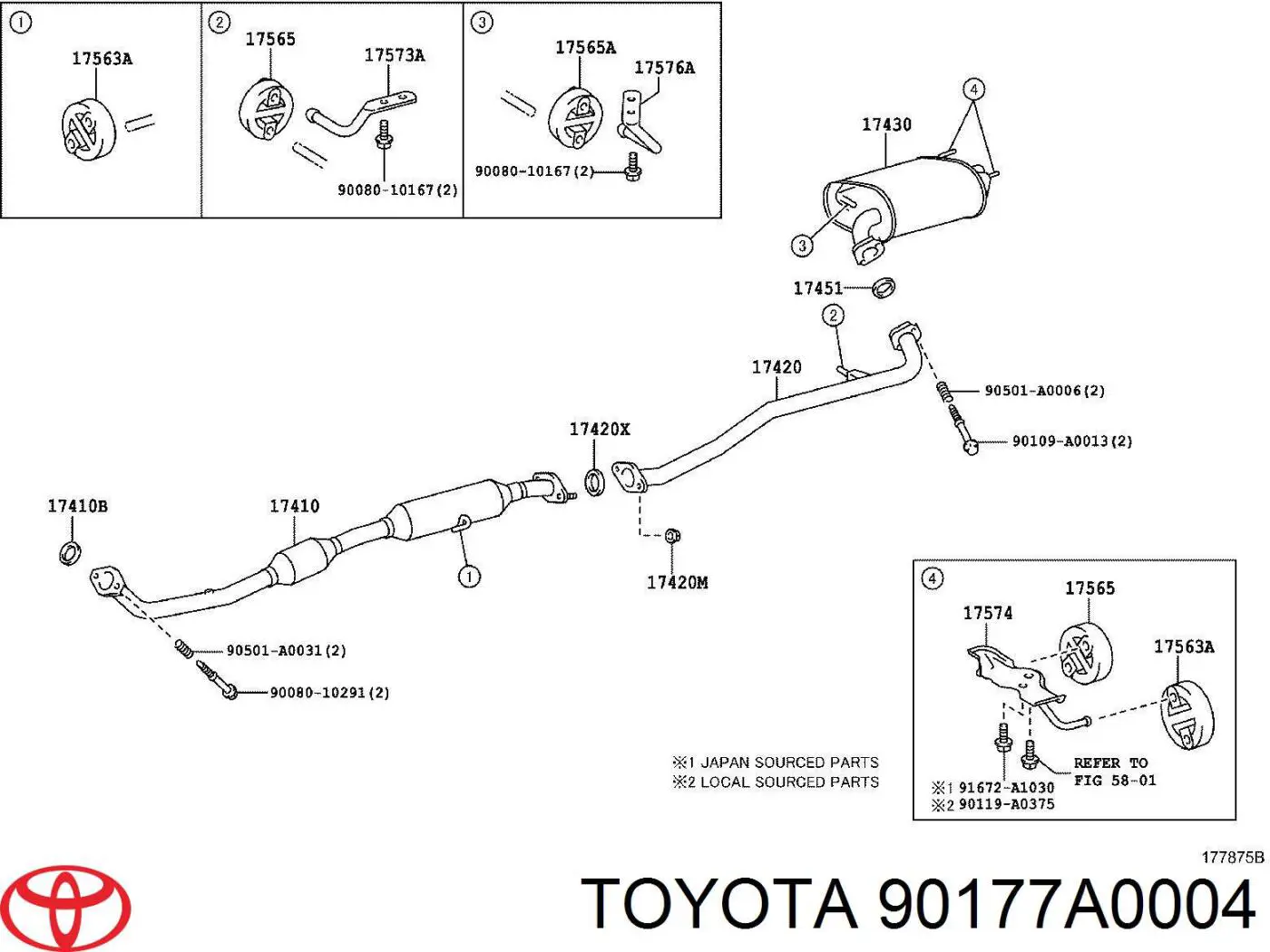  90177A0004 Toyota