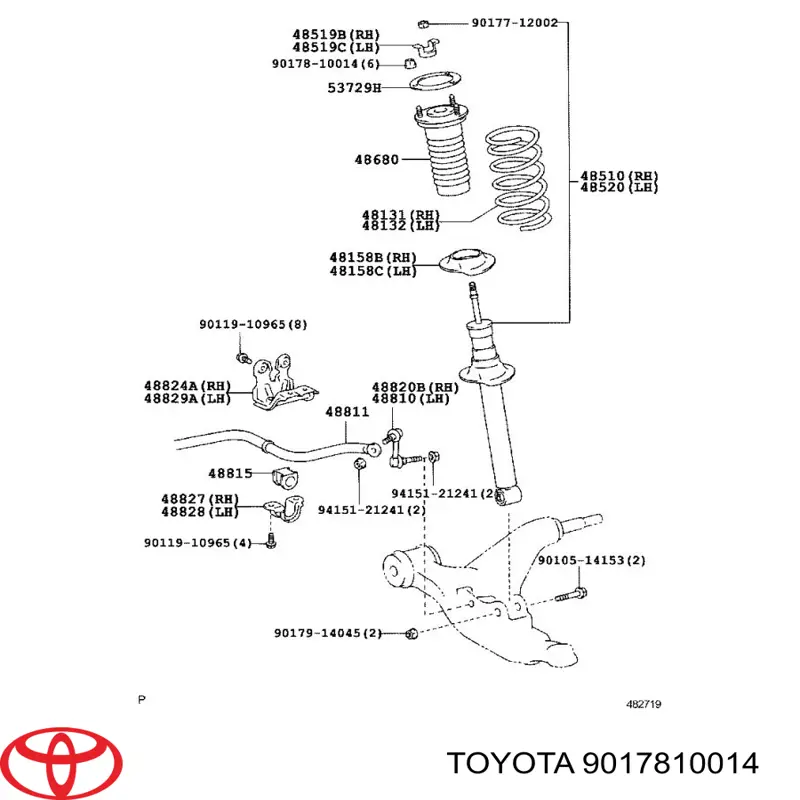  Toyota 9017810014 цена, от 4.45 USD